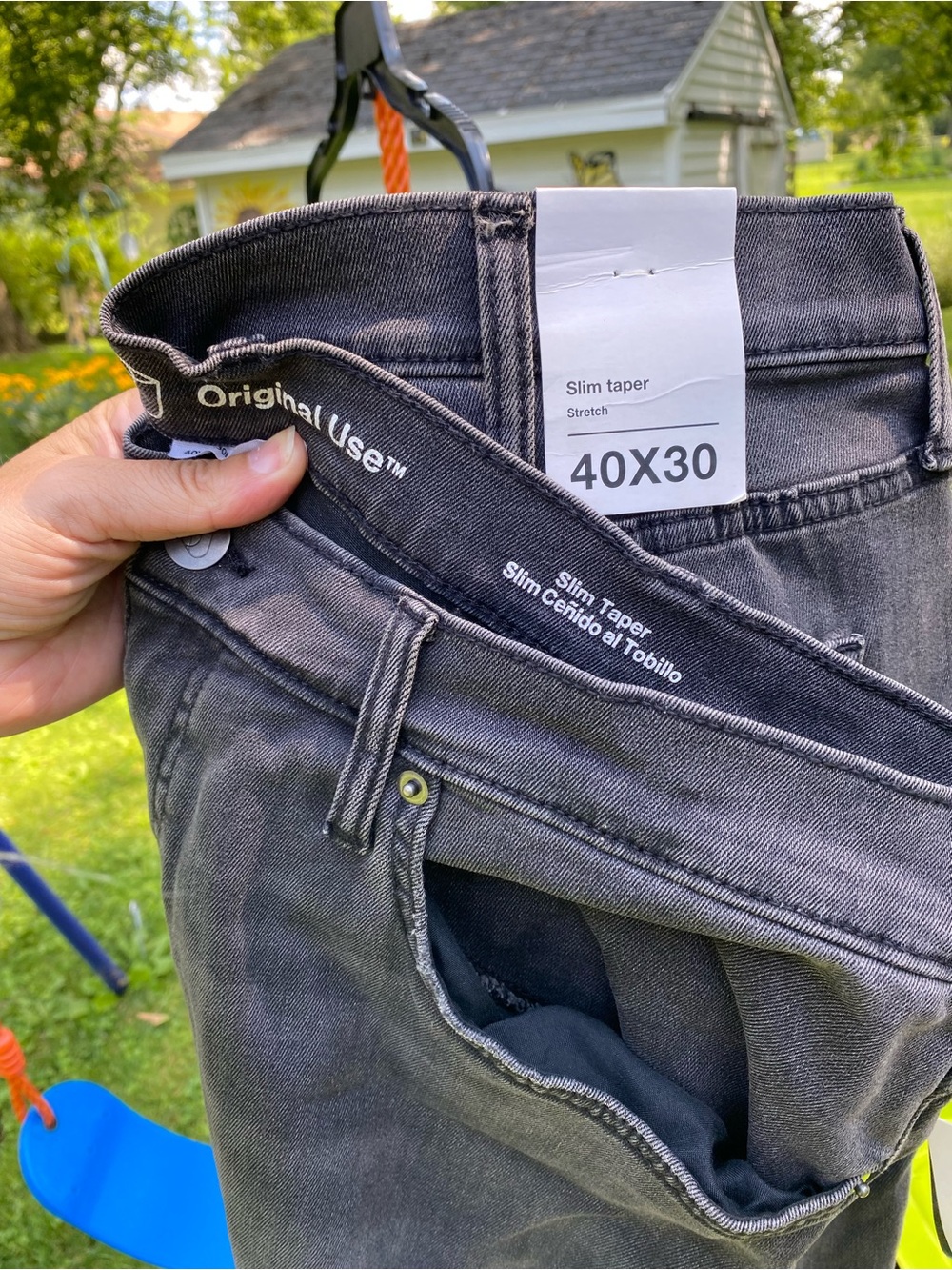 Original Use Men’s Slim Taper Jeans - Black